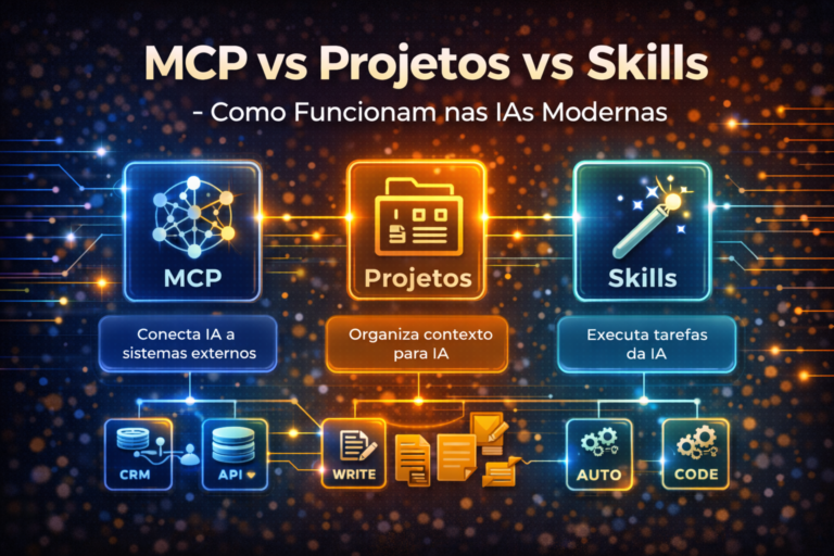 Diferença Entre MCP, Projetos e Skills: Compreendendo as Três Dimensões do Claude