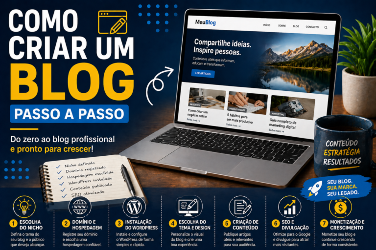 Como Criar Um Blog Passo a Passo: Guia Completo Para Começar do Zero