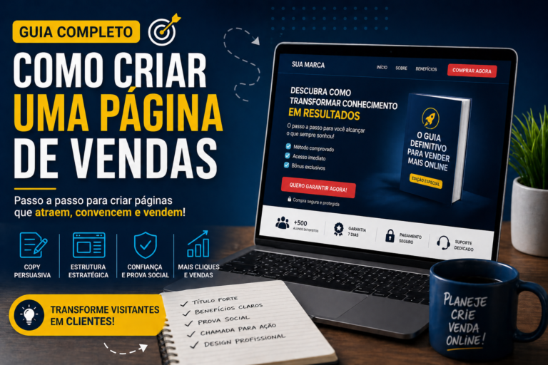 Como Criar Uma Página de Vendas: Guia Completo Para Vender Produtos, Serviços e Cursos Online