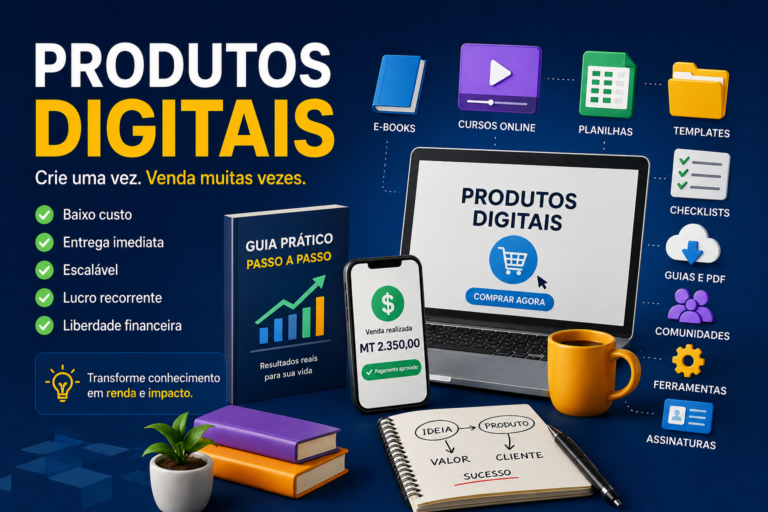Produtos Digitais: O Que São, Como Funcionam e Como Criar o Seu Primeiro Produto Digital